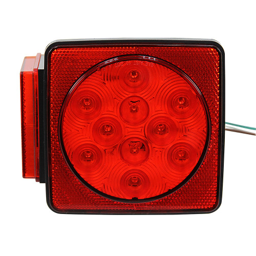 12 Volt DC LED Stop/Turn/Tail Light 5" Box Style Buyers Products 5625111